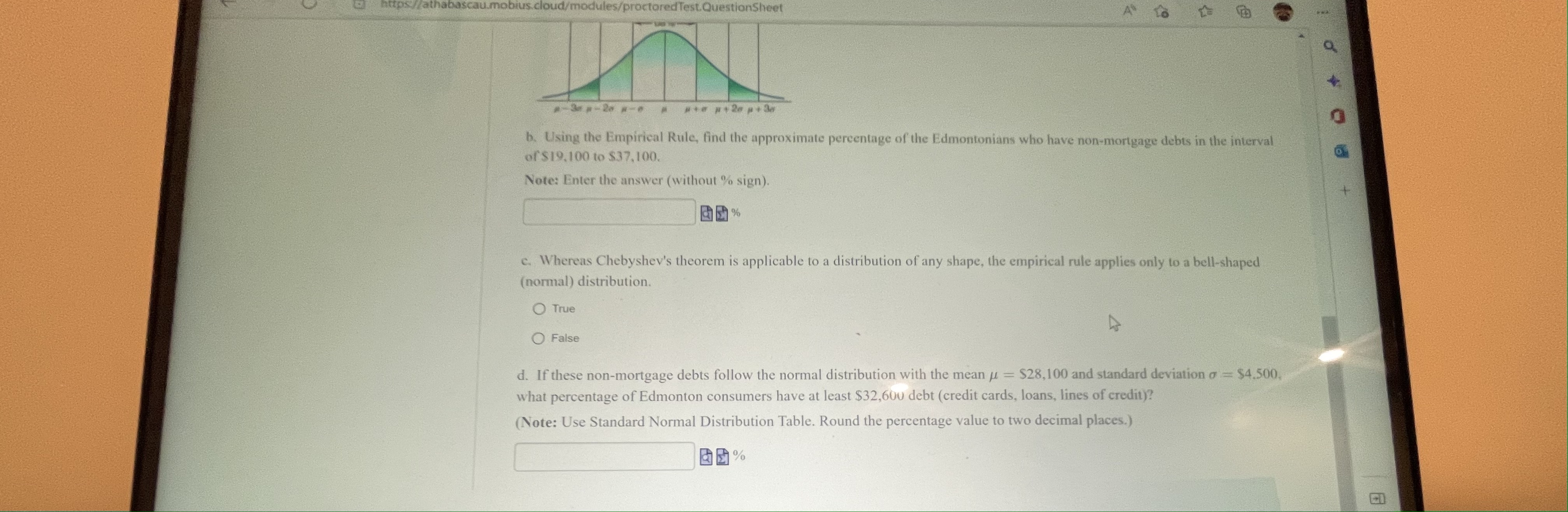 distribution? The total area under the curve is 1.0. In the standard