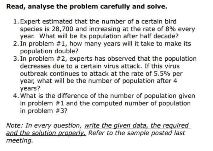 please see an attachment Read, analyse the problem carefully and solve. 1.