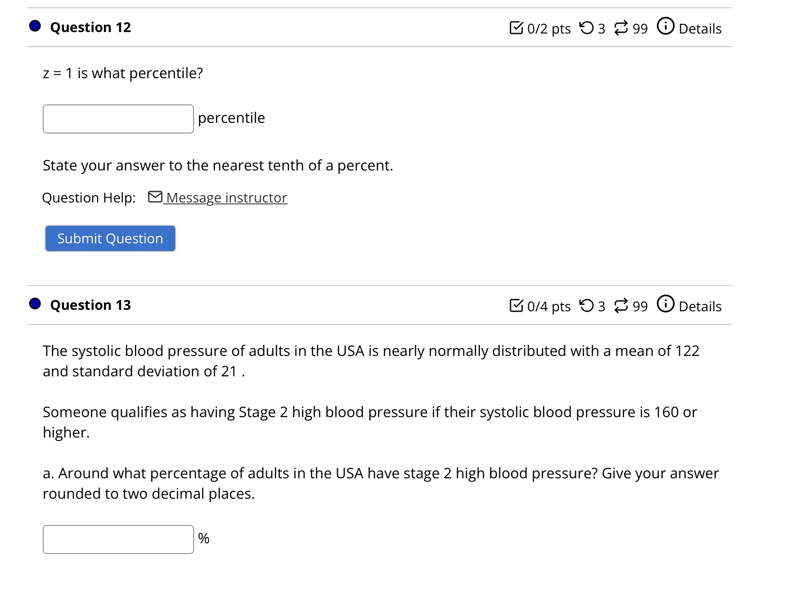 right of .75? Answer: D If the area to the right ofm