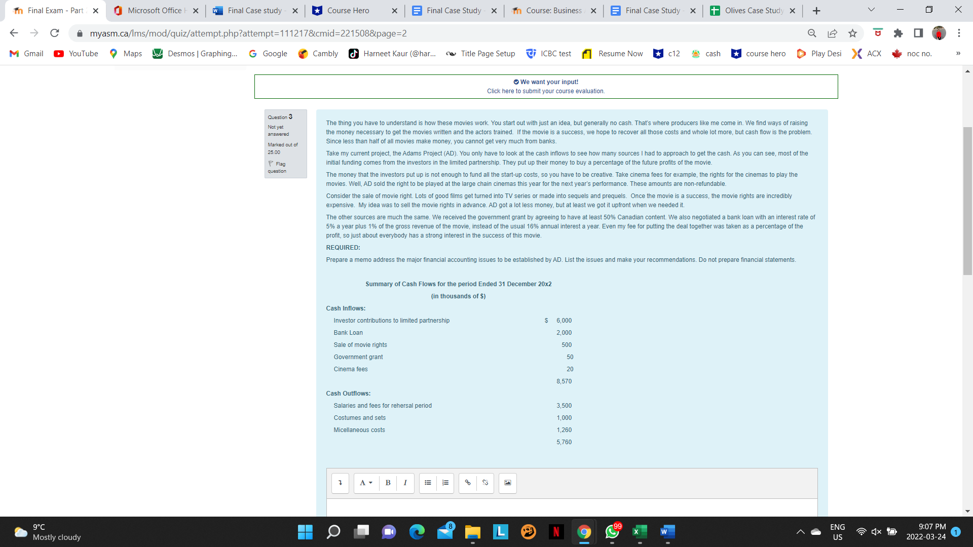 In Final Exam - Part : X Microsoft Office | x