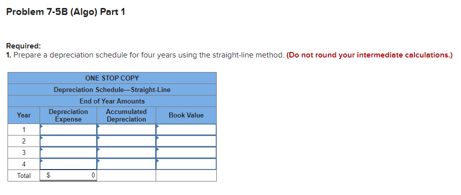 [The following information applies to the questions displayed below ] One Stop