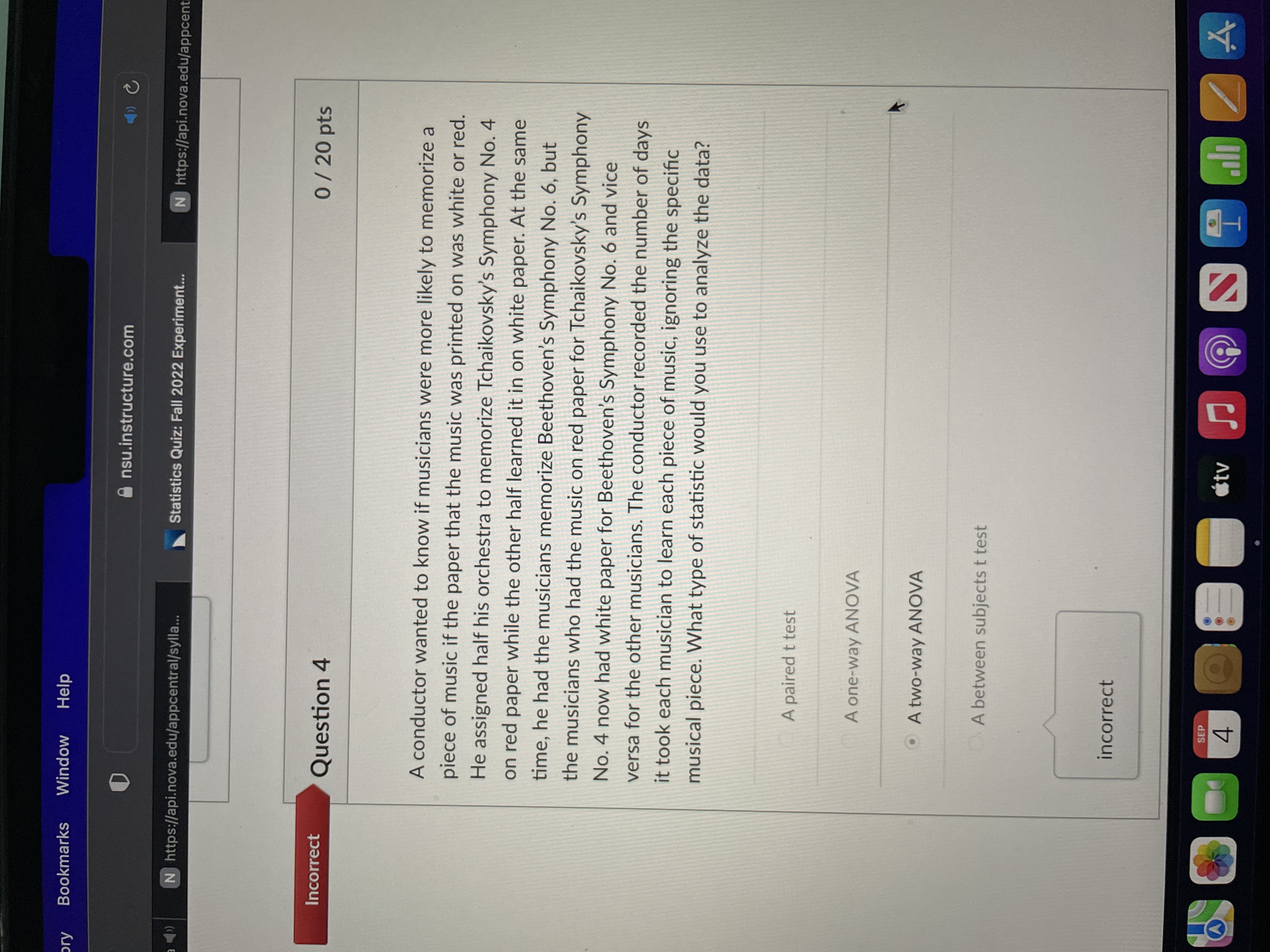 ry Bookmarks Window Help A nsu.instructure.com 1 C N https://api.nova.edu/appcentral/sylla... Statistics