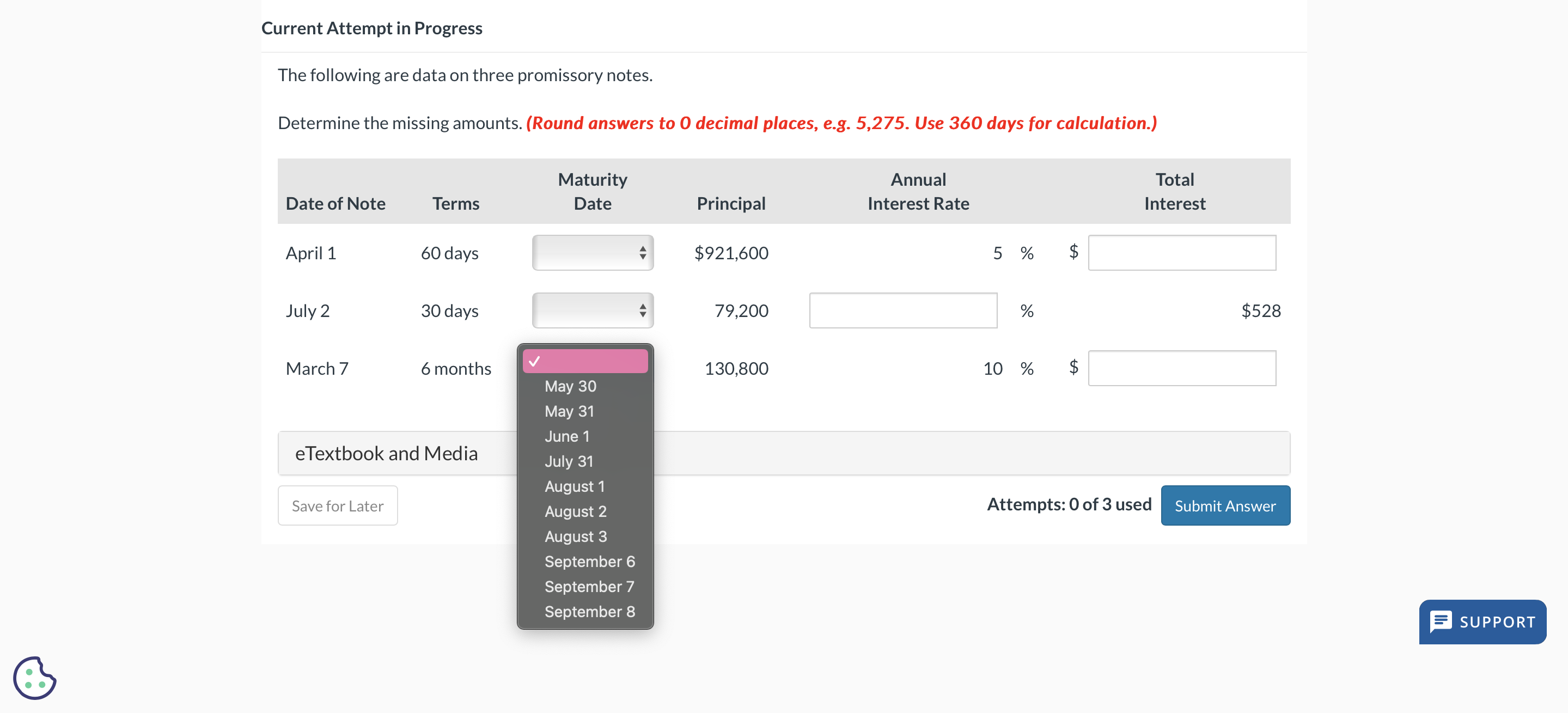 Loaned $15,000 cash to K. Hogan on a 1-year, 6% note. 16