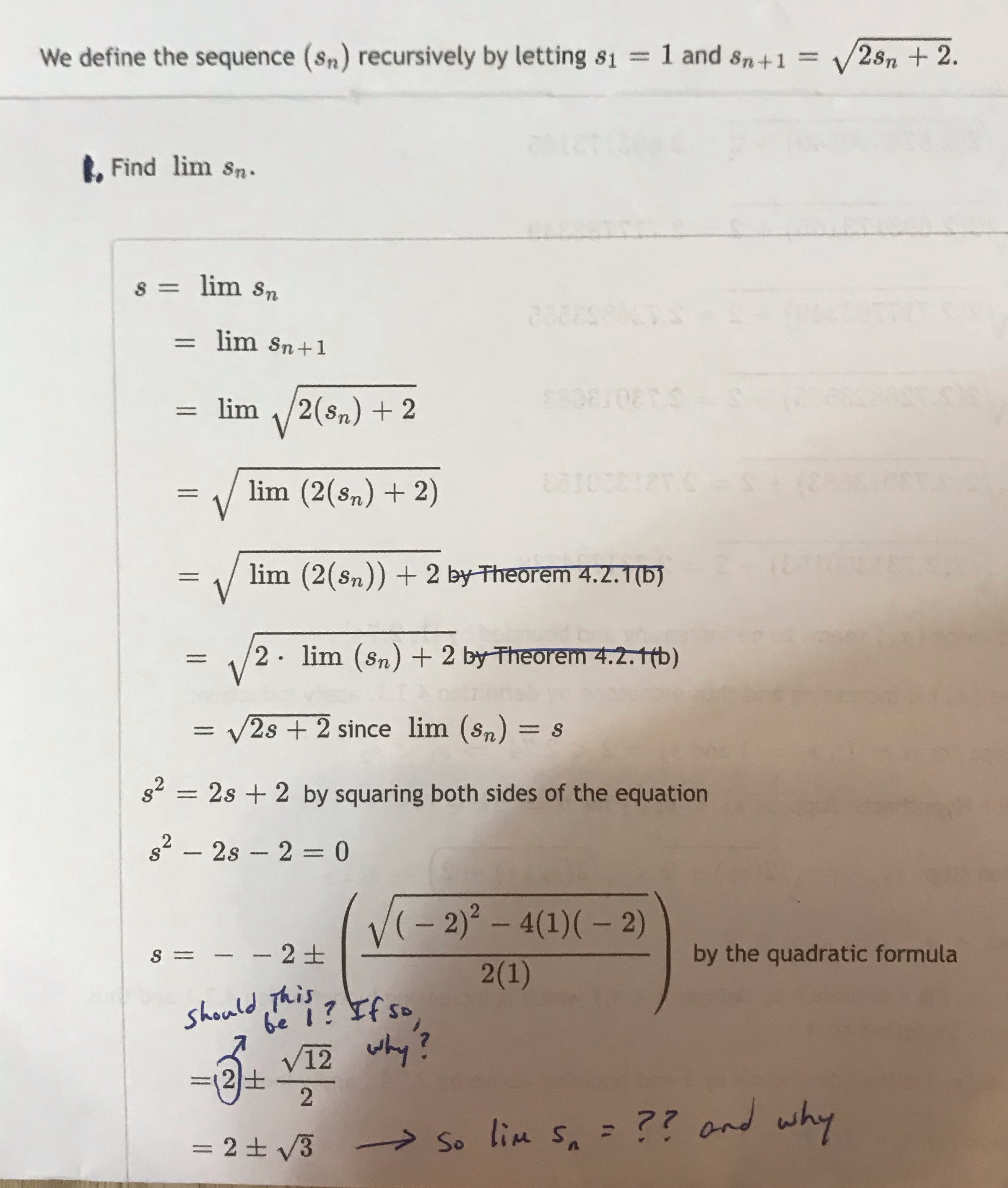 Could someone please help me with this question and answer my written