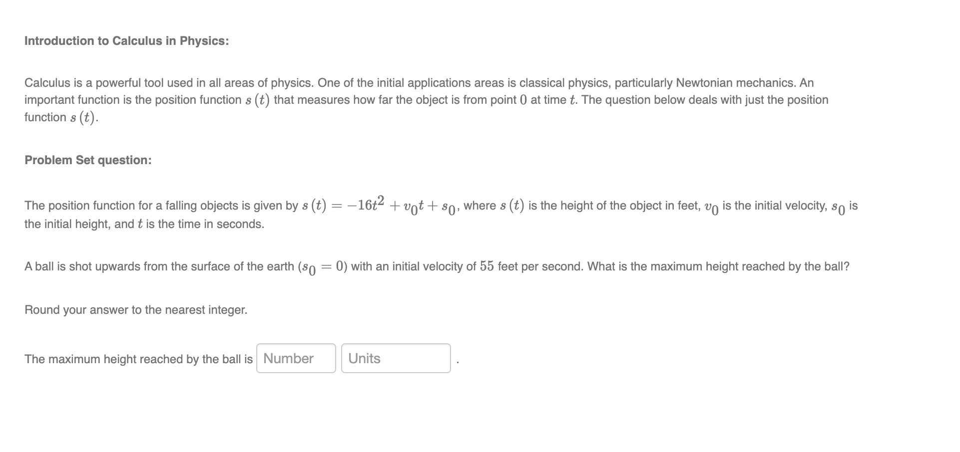  Introduction to Calculus in Physics: Calculus is a powerful tool used