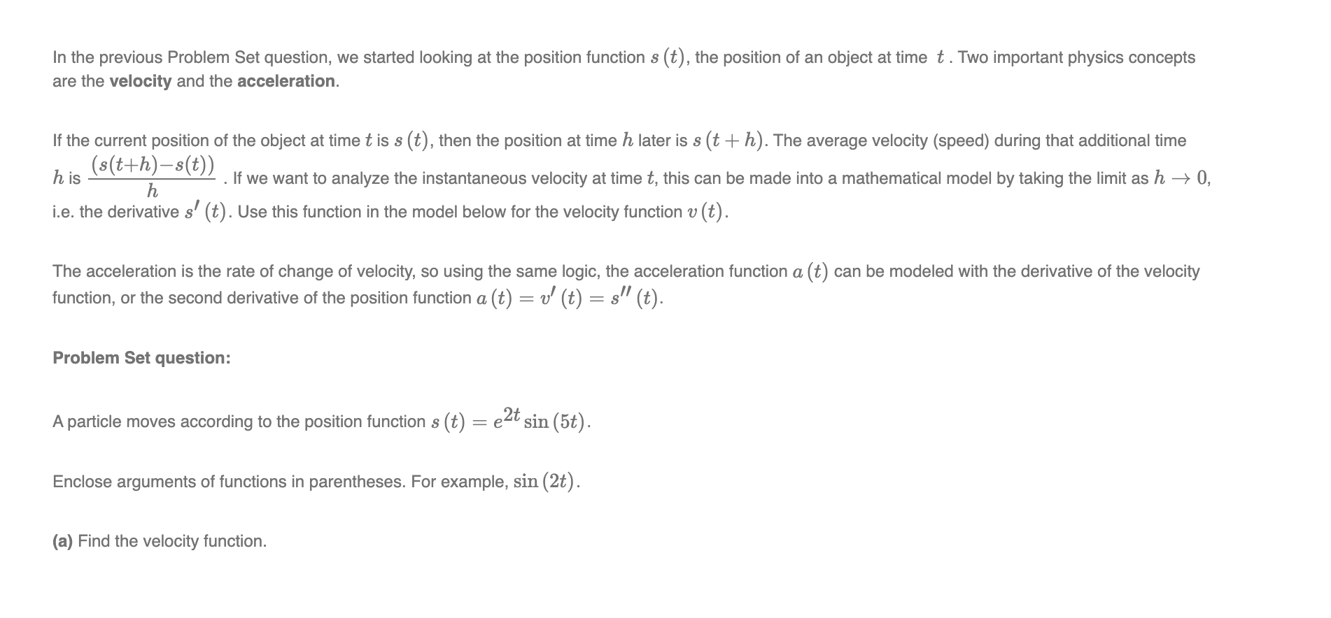 in all areas of physics. One of the initial applications areas is