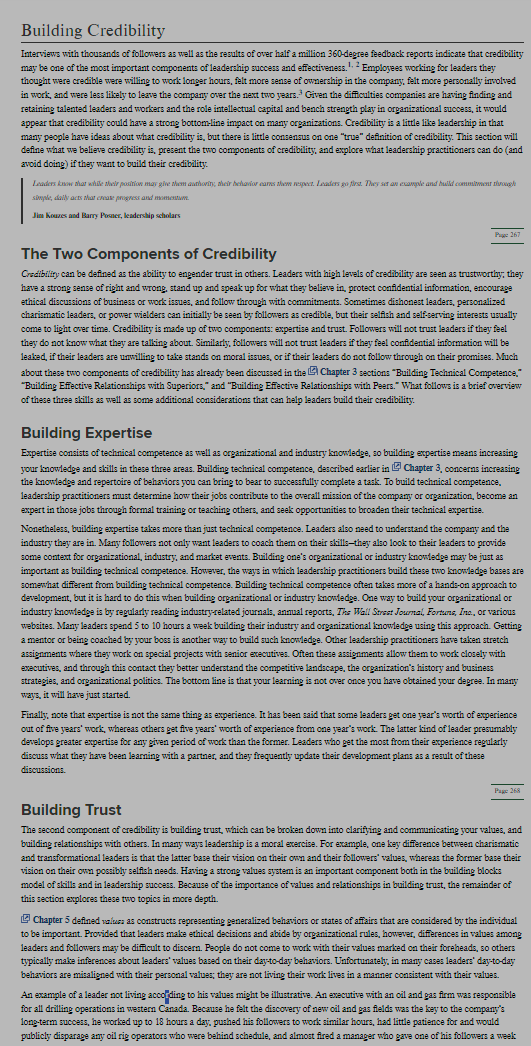 not trusted by their followers or lack relevant knowledge or will have