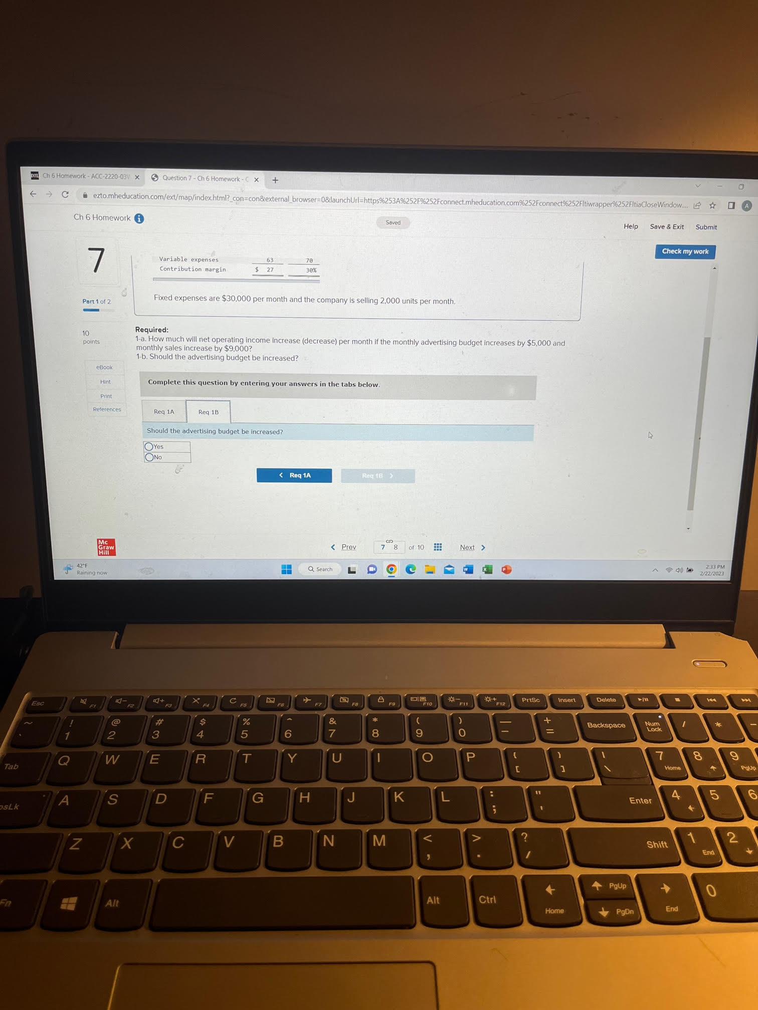 i Saved Save & Exit Submit Check my work Required information The