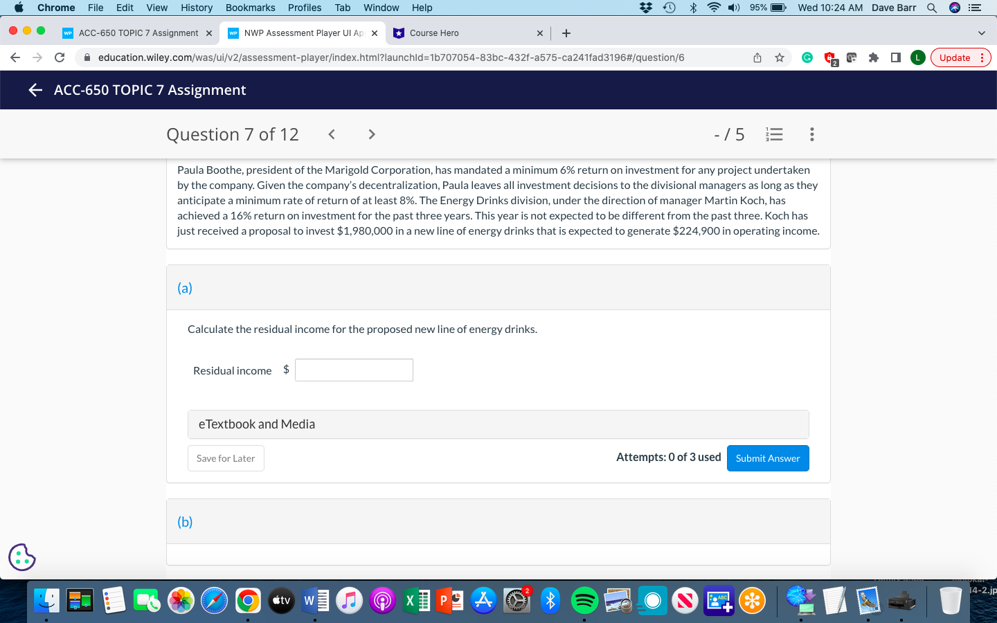  Chrome File Edit View History Bookmarks Profiles Tab Window Help $
