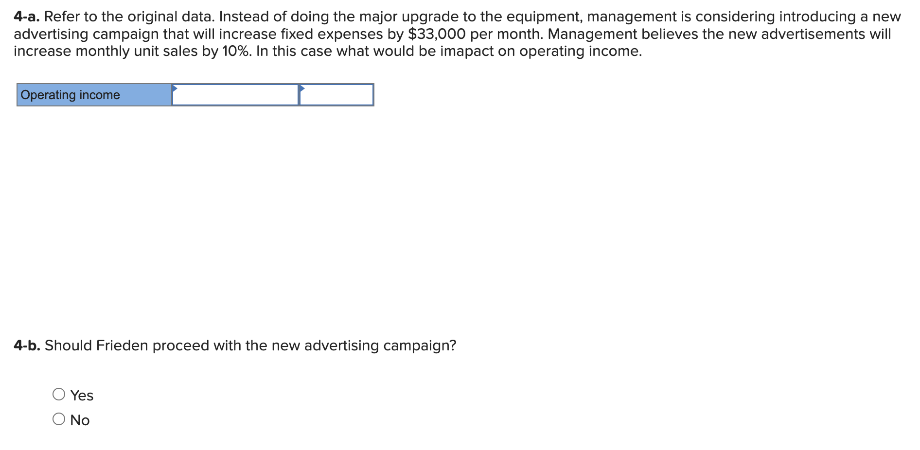 expenses 720,000 Contribution margin 480,000 Fixed expenses 432,000 Operating income $ 48,000