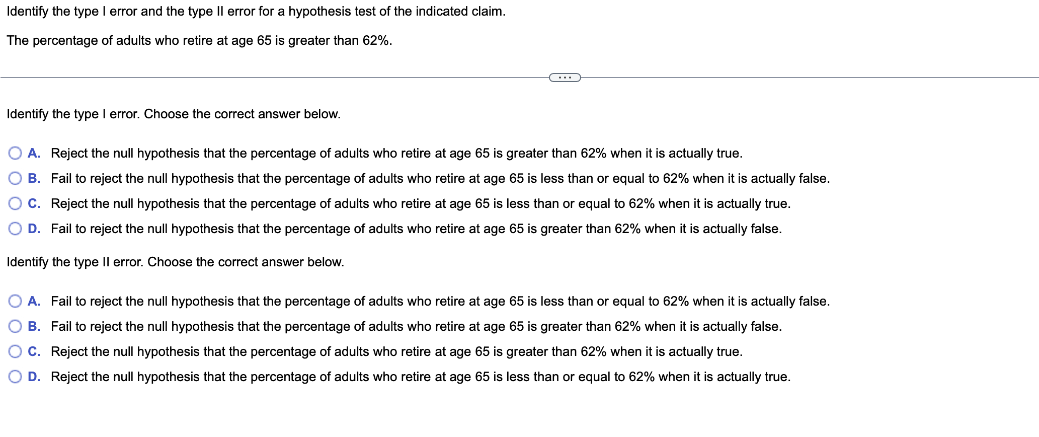 hi can you help me solve this problem? Identify the type I
