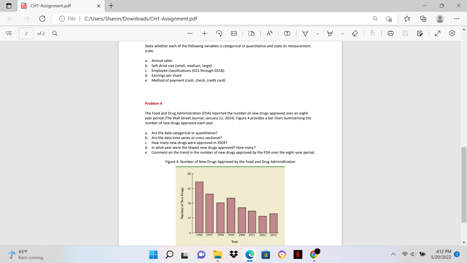 PDE CH1-Assignment.pdf X + X -> G File | C:/Users/Sharon/Downloads/CH1-Assignment.pdf 2