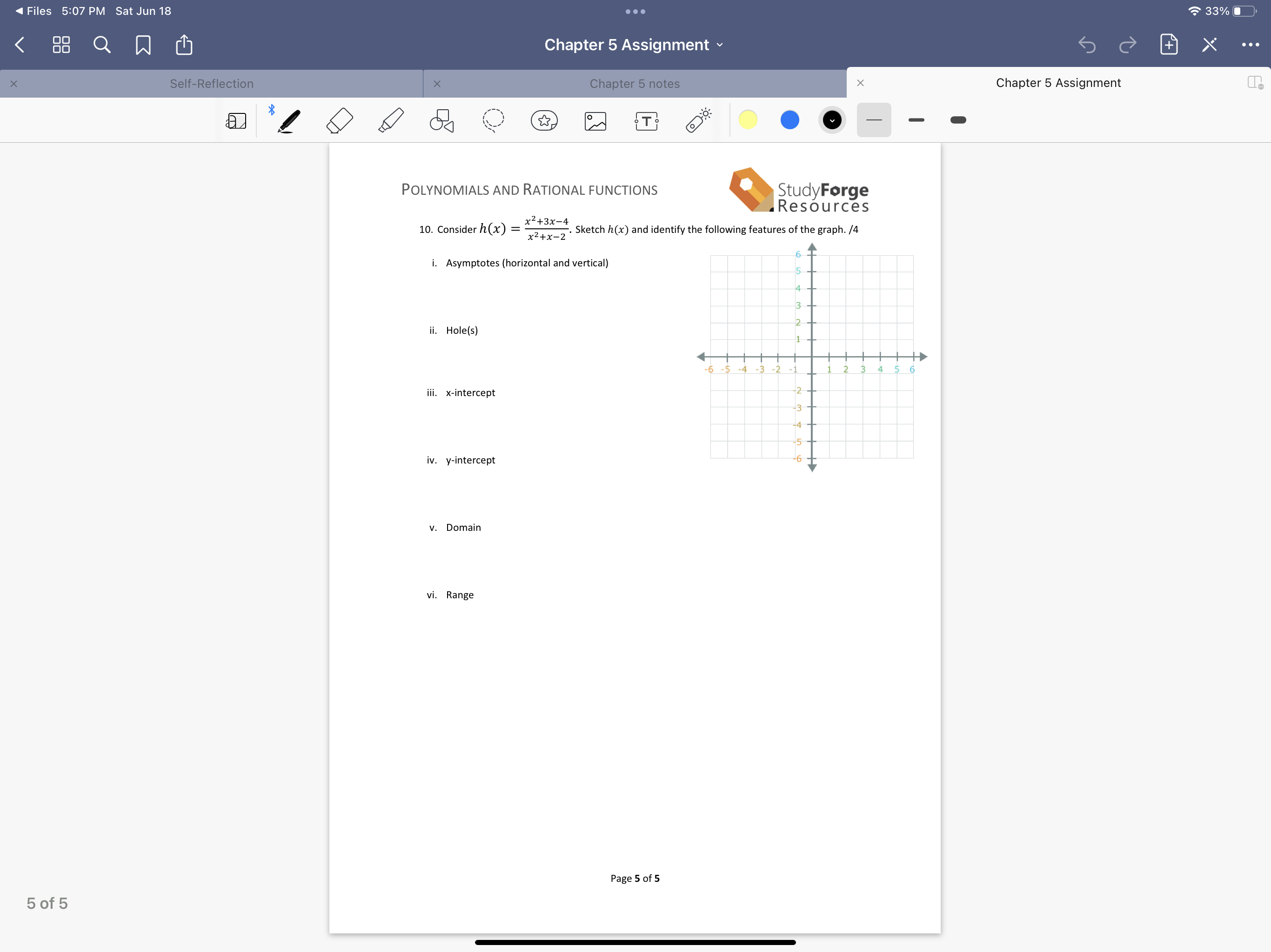to show all your work! Questions will be marked out of 4
