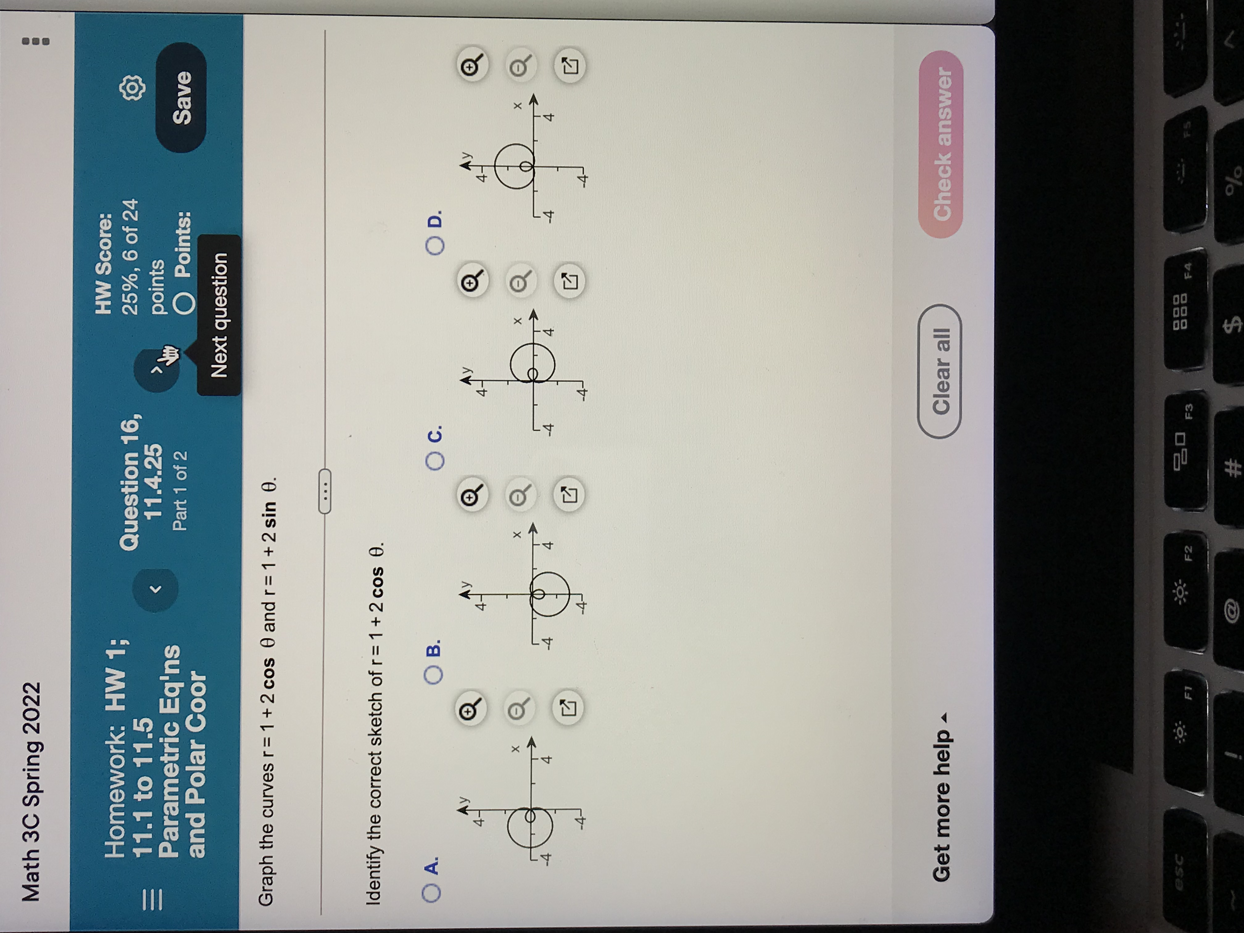  Math 3C Spring 2022 Homework: HW 1; HW Score: Question 16,