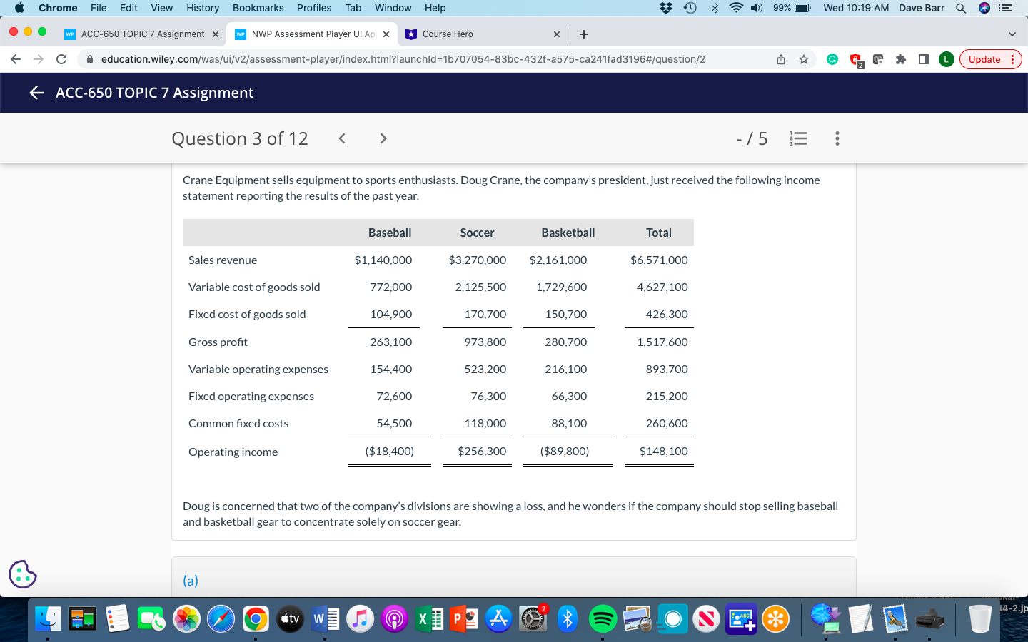 Chrome File Edit View History Bookmarks Profiles Tab Window Help $