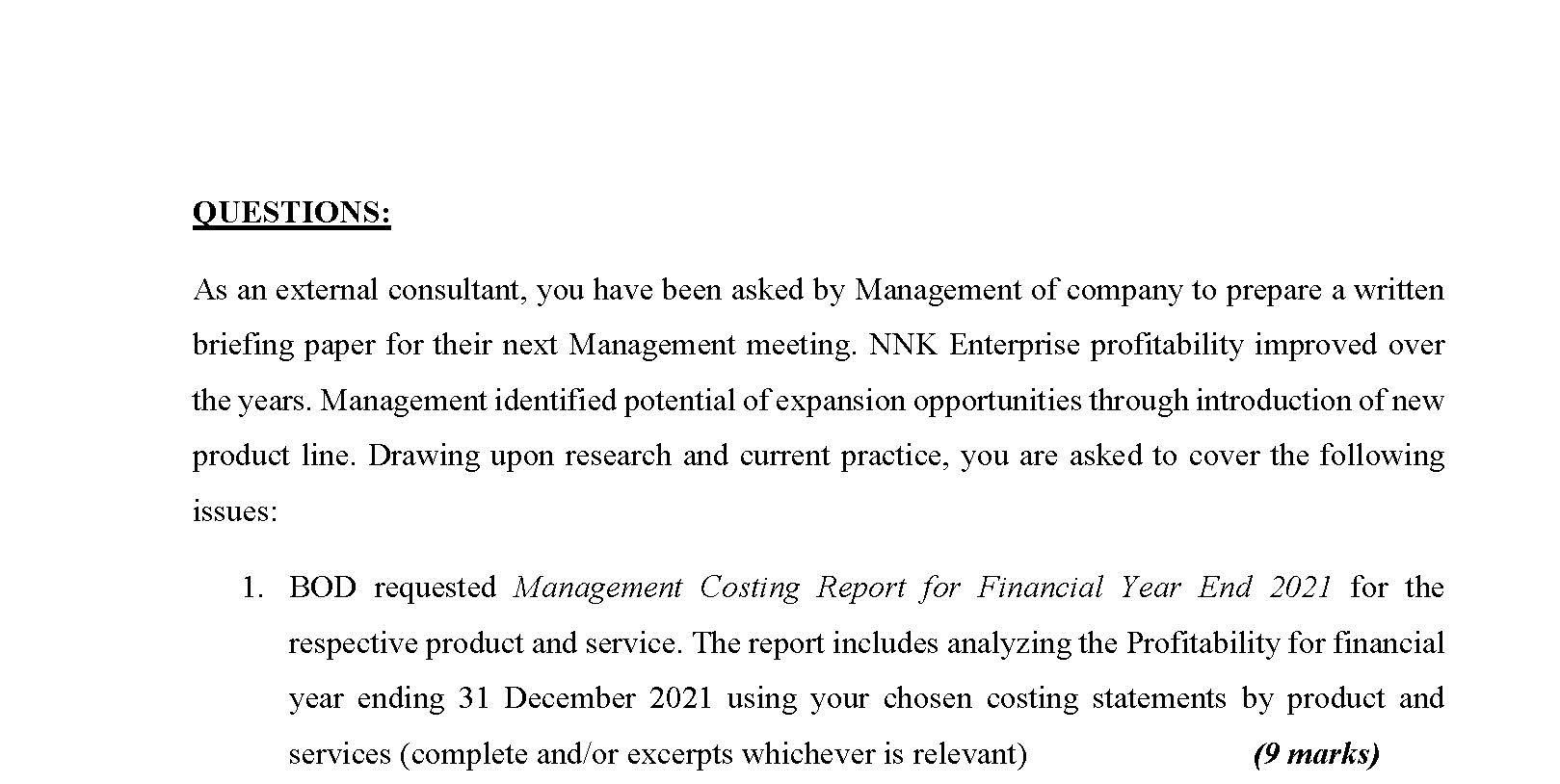 to advocate sustainable furniture. NNK Enterprise has two main outbounds which are