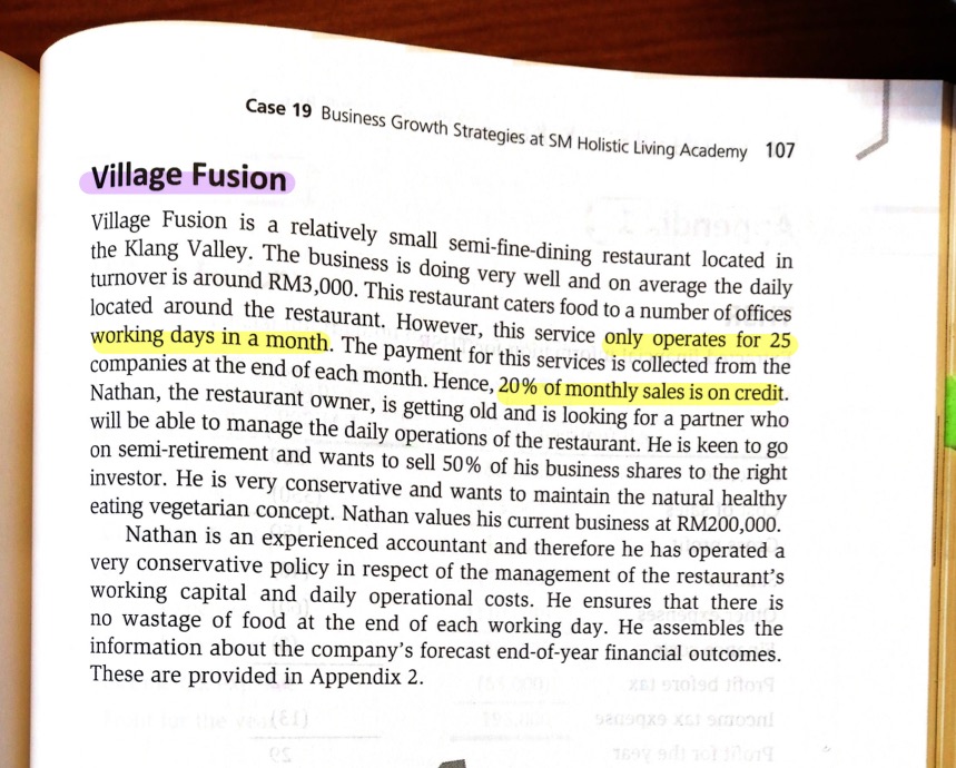 the financial position and non-financial positionof both THSR and Village Fusion and