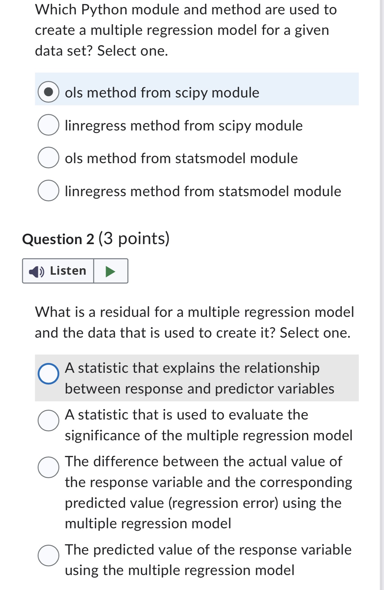 Which Python module and method are used to create a multiple