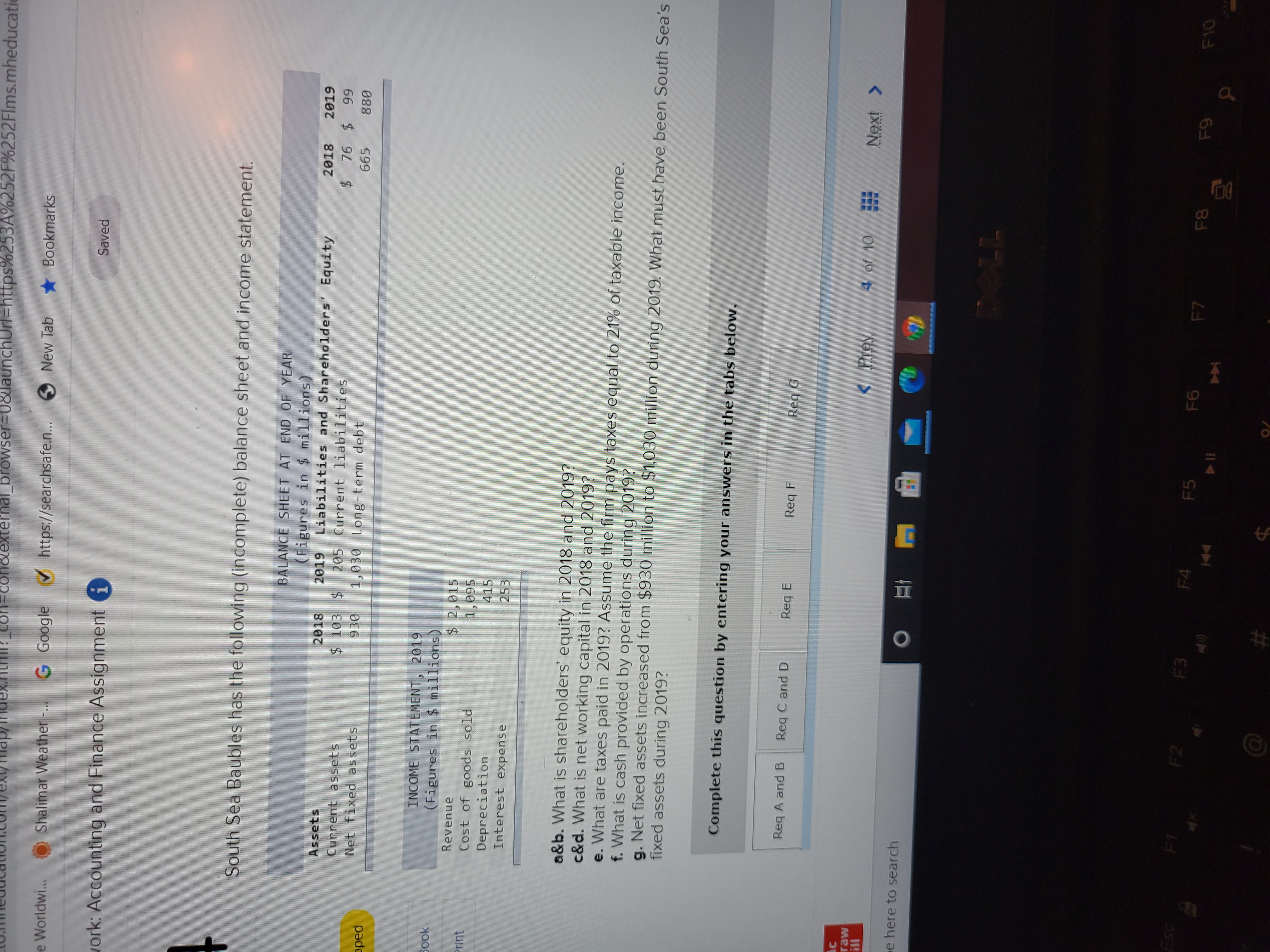 Please review and answer the following question. onoexternal_browser=0&launchUrl=https%25BA%252F%252FIms.mheducati e Worldwi... Shalimar Weather