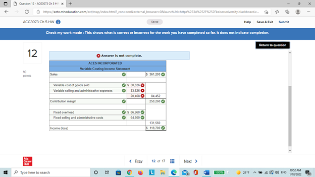 A Exil Submit Check my work mode : This shows what is