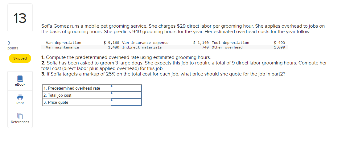  13 3 polnta skipped References Sofia Gomez runs a mobile pet