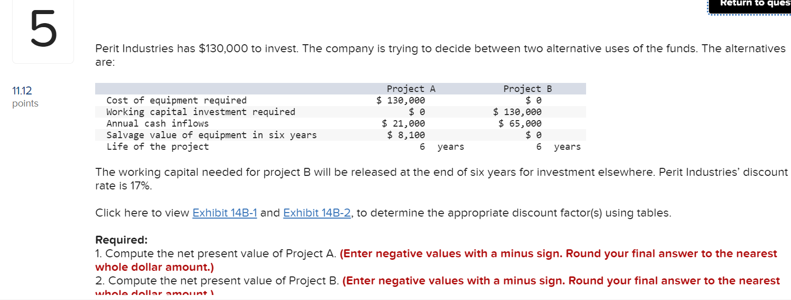 purchase of a $33,000 machine that would reduce operating costs by $8,500