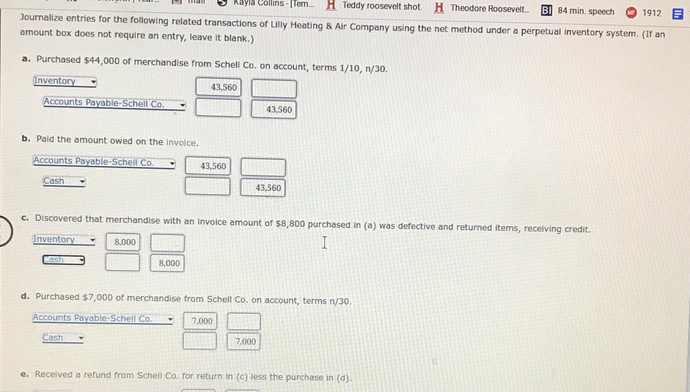 i need help on A B C D E Kayla Collins -