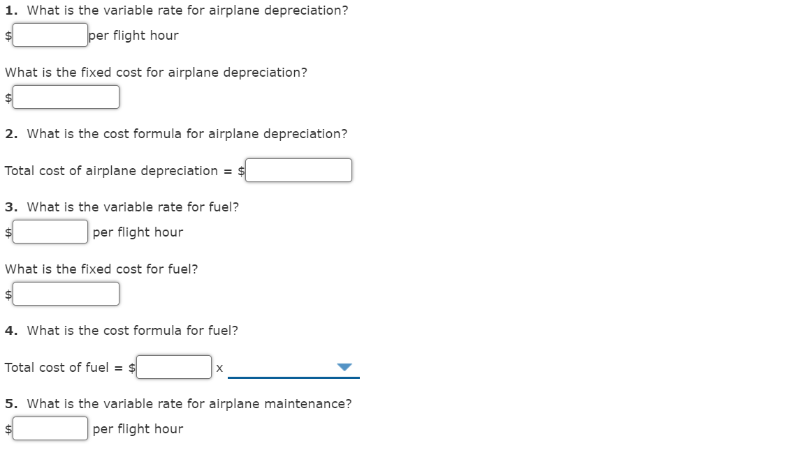 low use of three different resources for Fly High Airlines occurred in