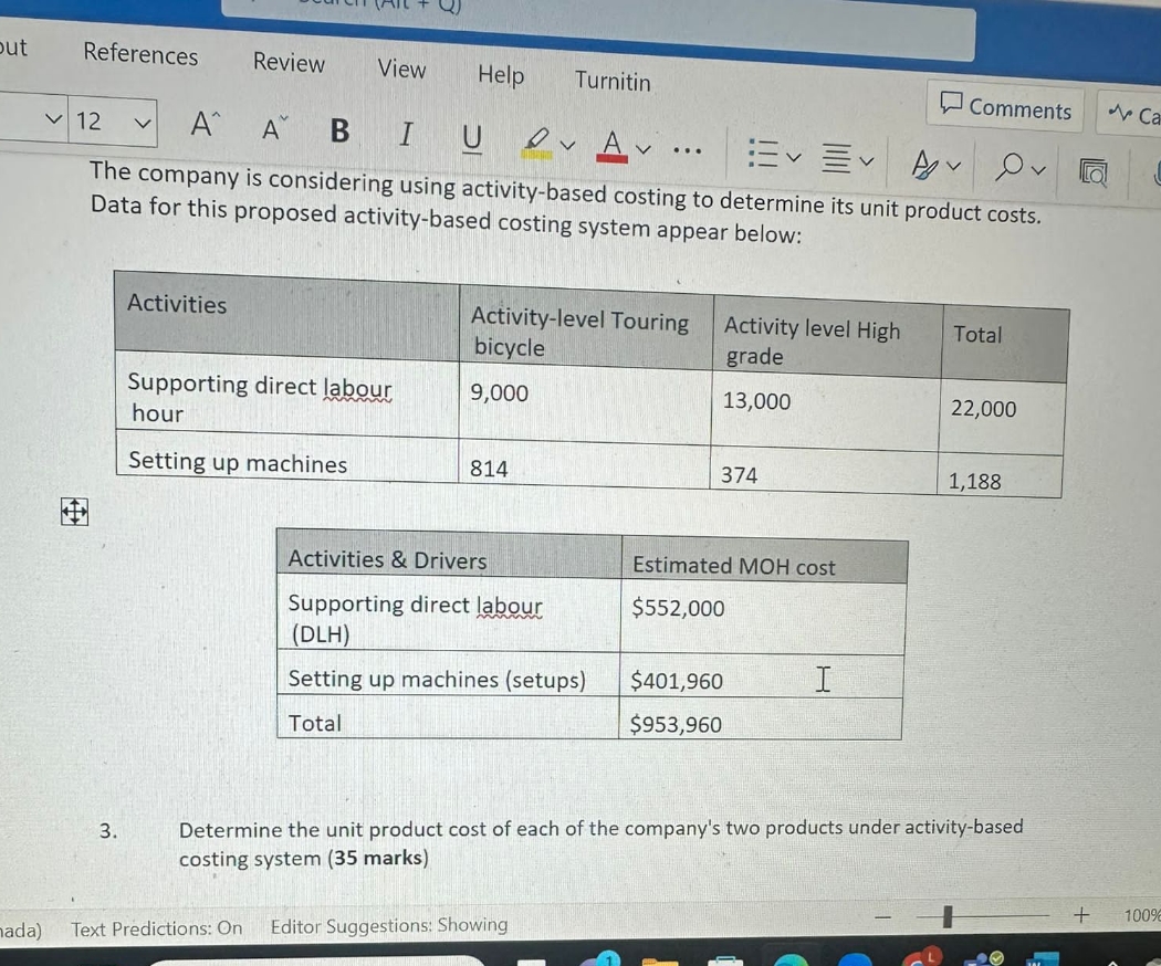  out References Review View Help Turnitin Comments Ca 12 v AABIUDAV...