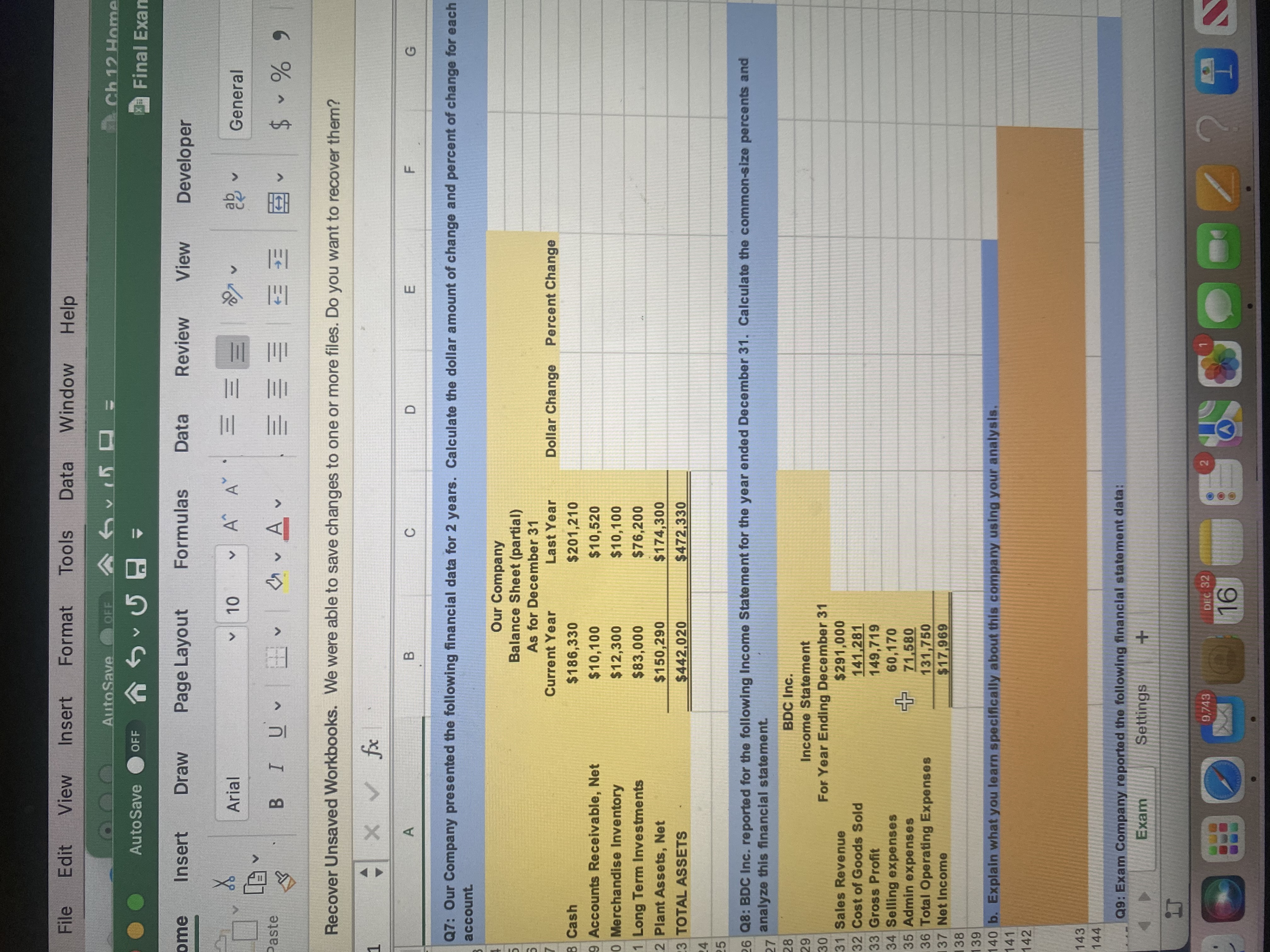  File Edit View Insert Format Tools Data Window AutoSave OF A