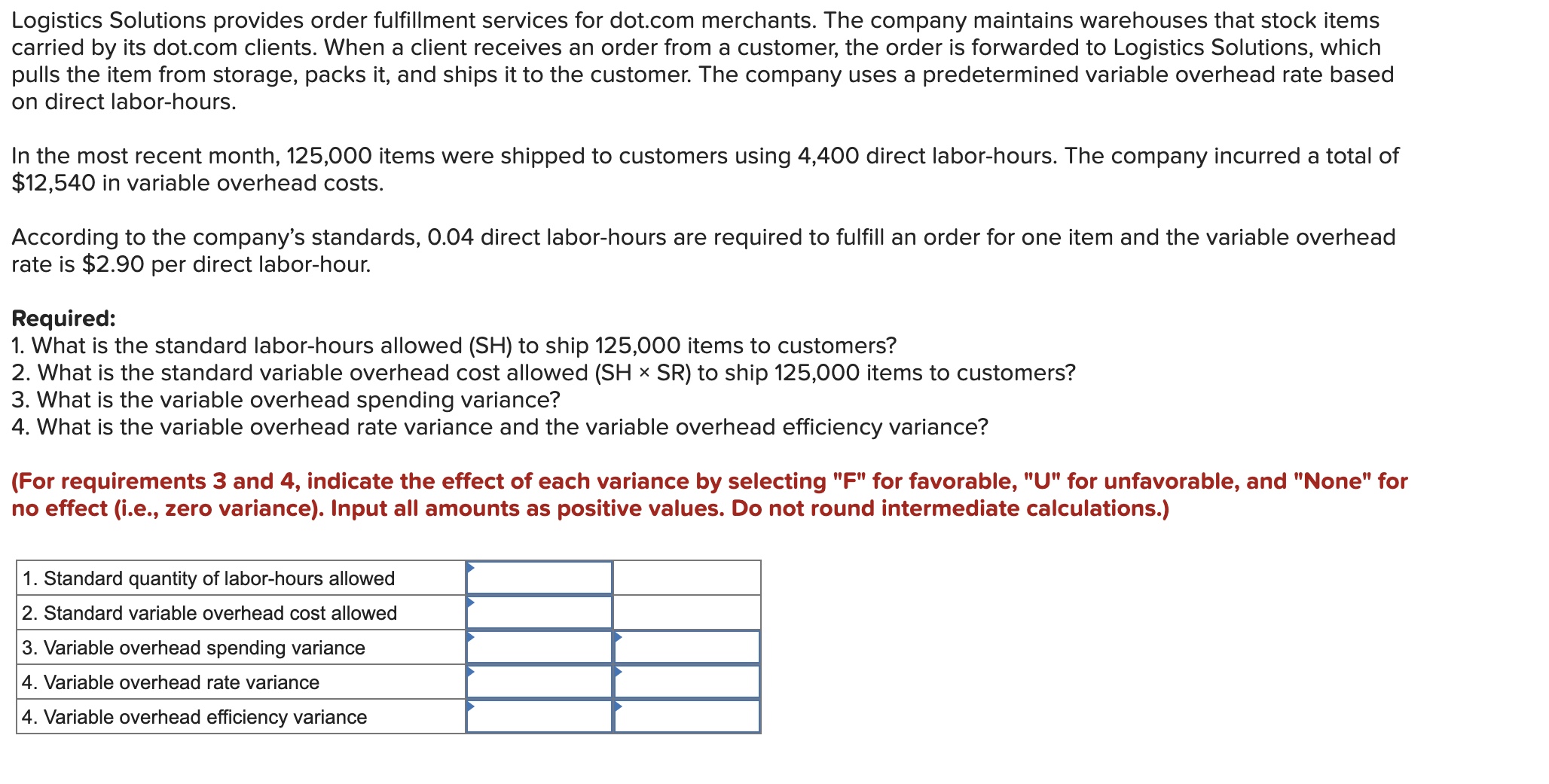  Logistics Solutions provides order fulllment services for dot.com merchants. The company