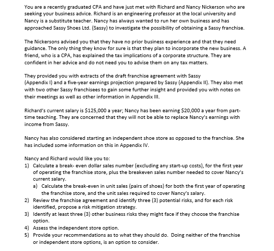 Managerial Accounting ProblemNote: This is a fairly long problem, a positive review