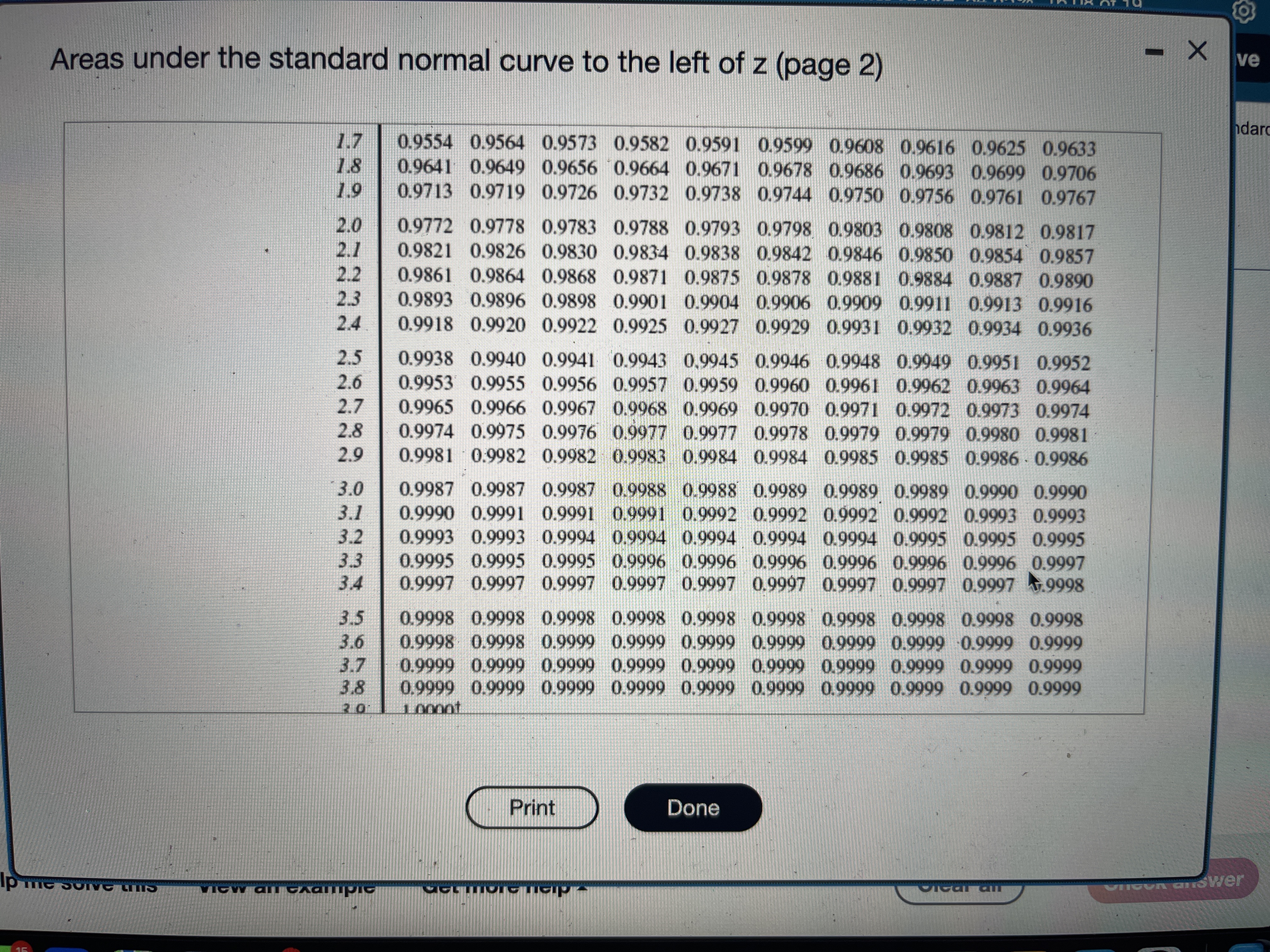 view page 1 of the standard normal distribution table. Click here to
