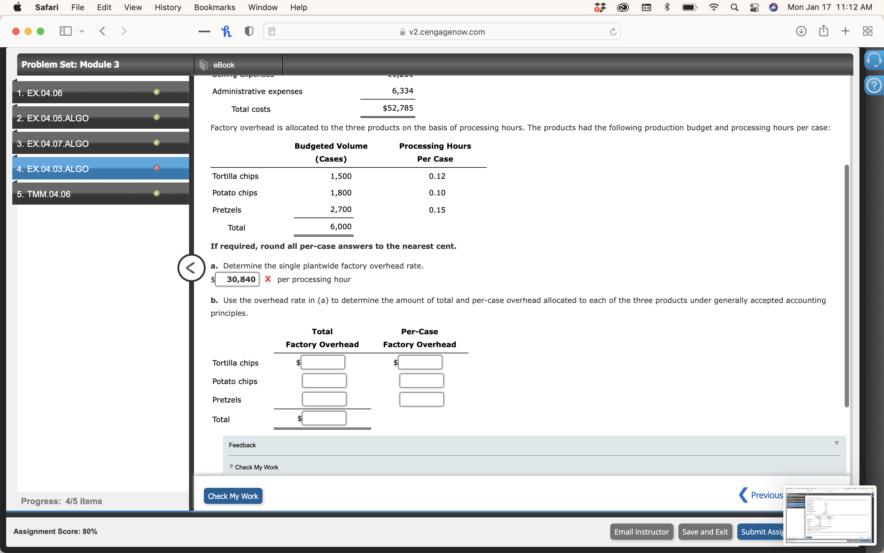 5 >8 [Er 4? Q E c Mon Jan 17 11:12AM 0