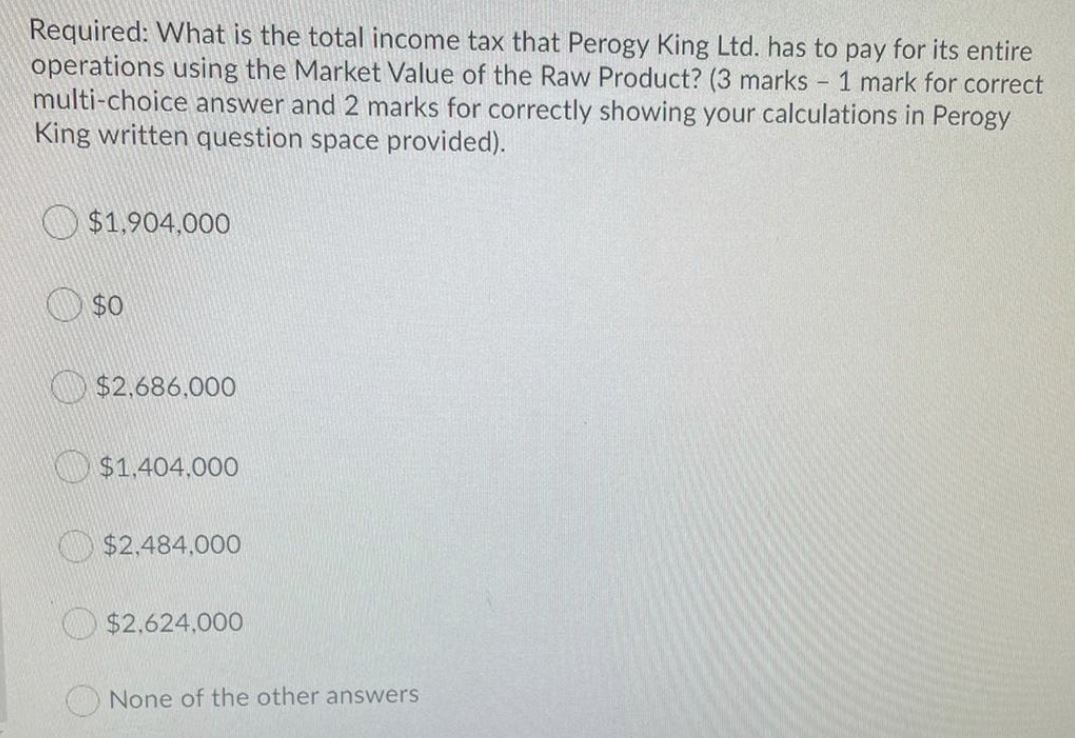 marks - 1 mark for correct multi-choice answer and 2 marks for