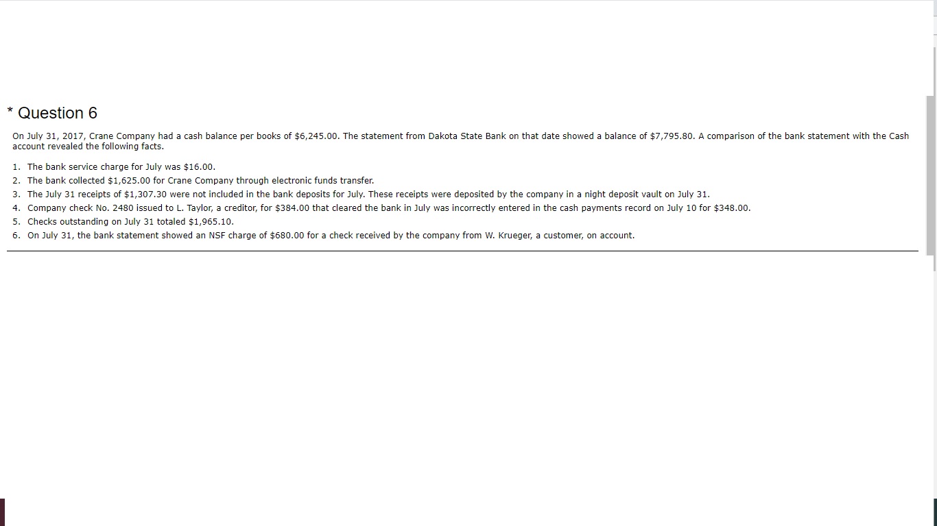 6 (part 1,2&3), 8, 12. Thank you * Question 12 Pina Colada