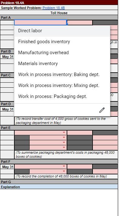 Problem 18.4A Sample Worked Problem: Problem 18.48 Toll House Part A (Summary