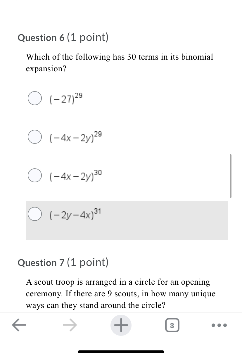 (1 point) The number of different ways that 9 bikes can be