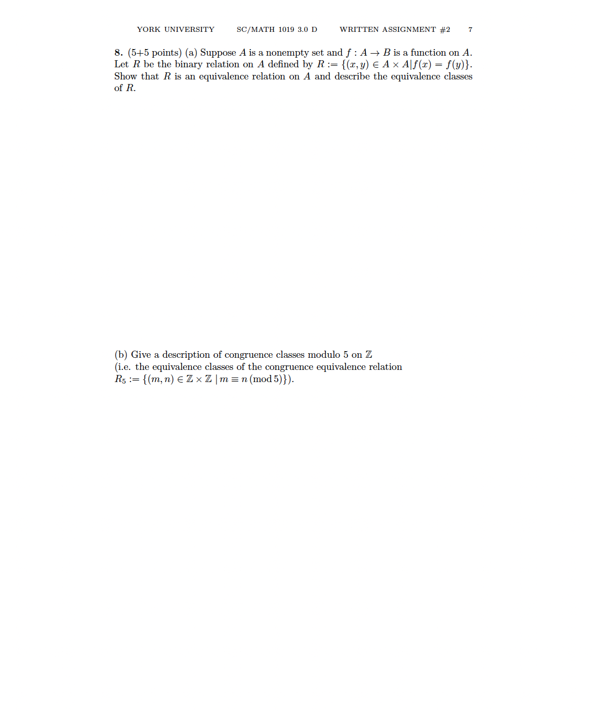 #2 2. (5+5 points) (a) Prove by mathematical induction that for all