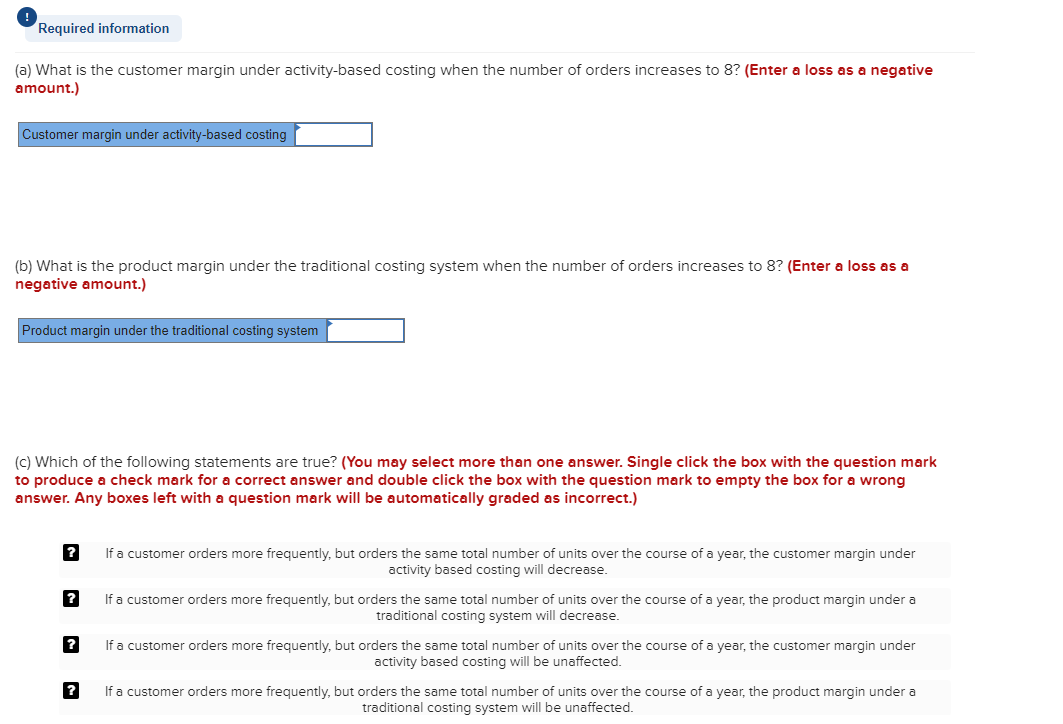 to create your own worksheet version of the Review Problem forActivity Based