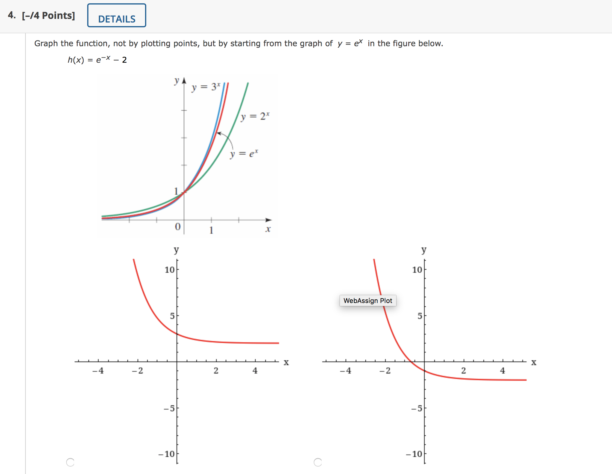 C CState the domain and range. (Enter your answers using interval notation.)