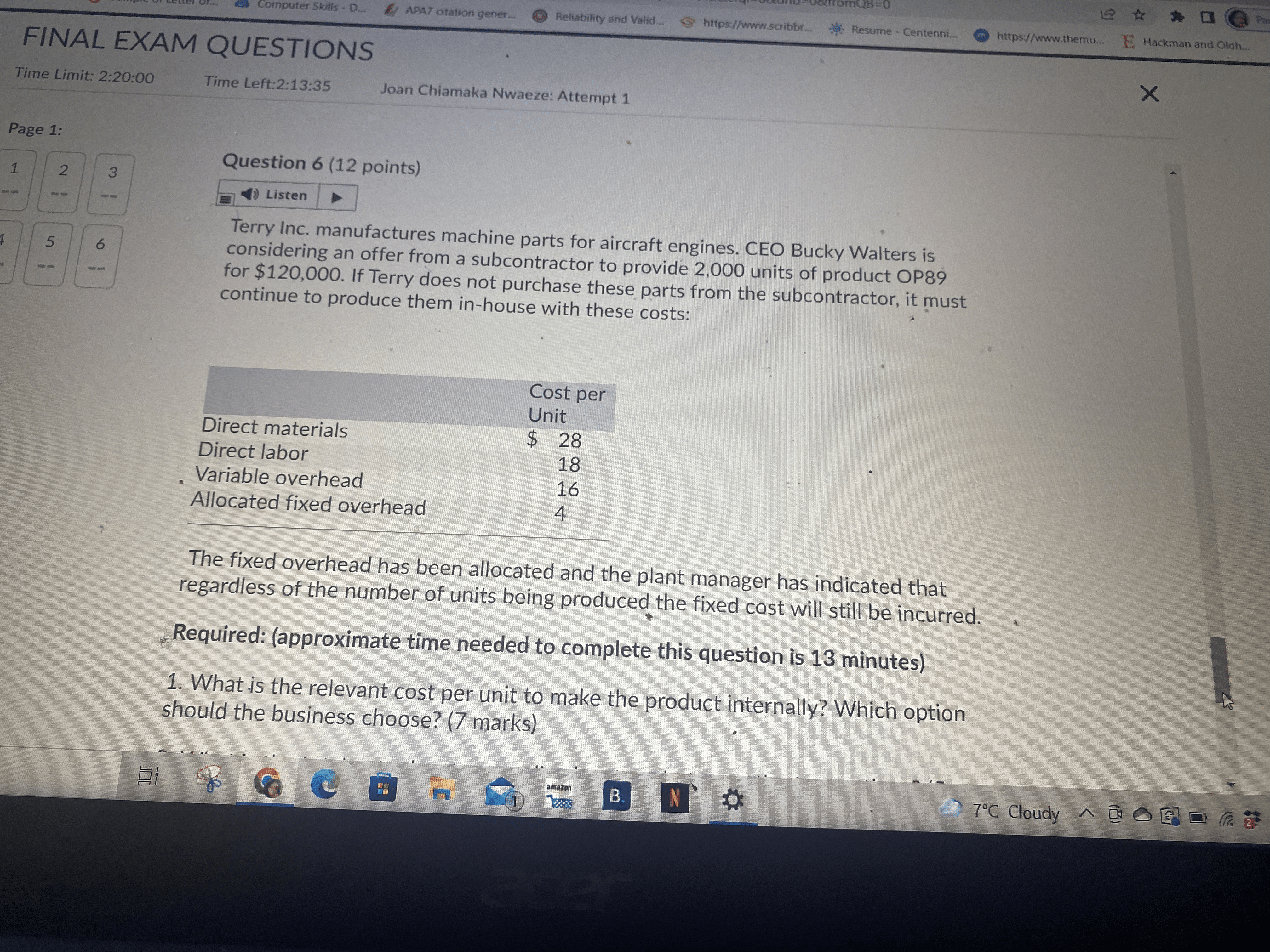 computer Skills - D... . APA7 citation gener.. @ Reliability and