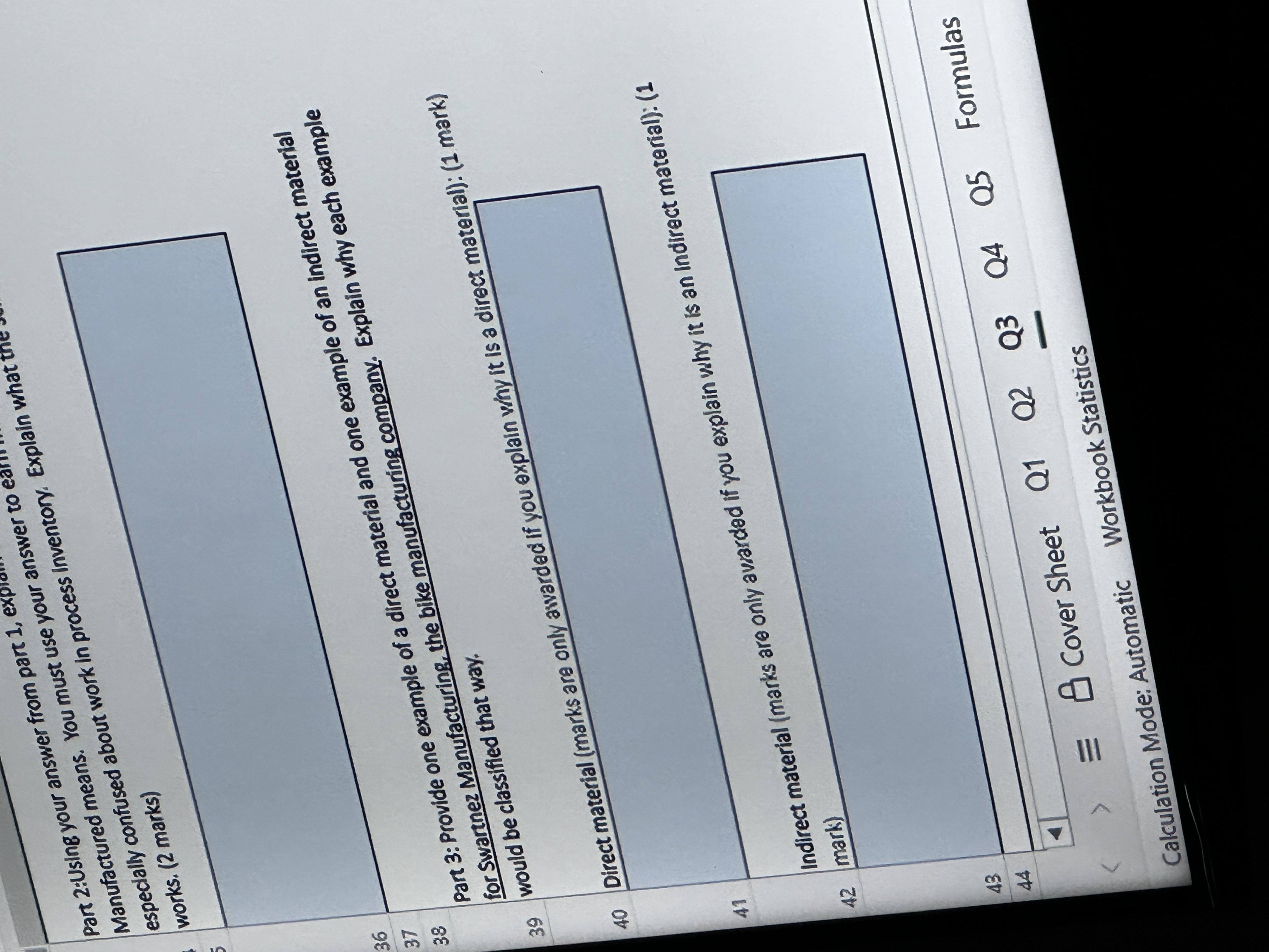 Part 2:Using your answer from part 1, expl Manufactured means. You