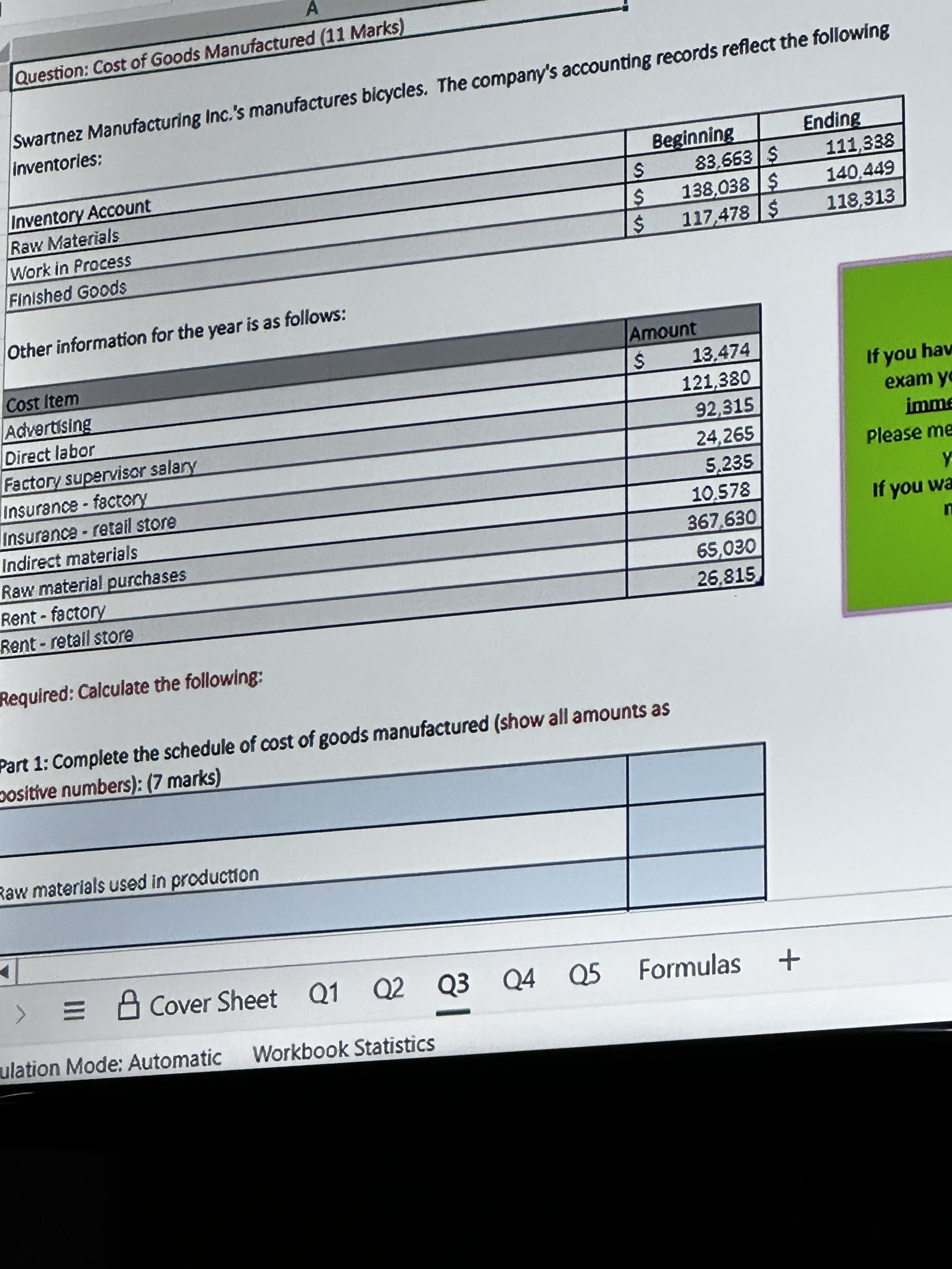 must use your answer to call especially confused about work In process
