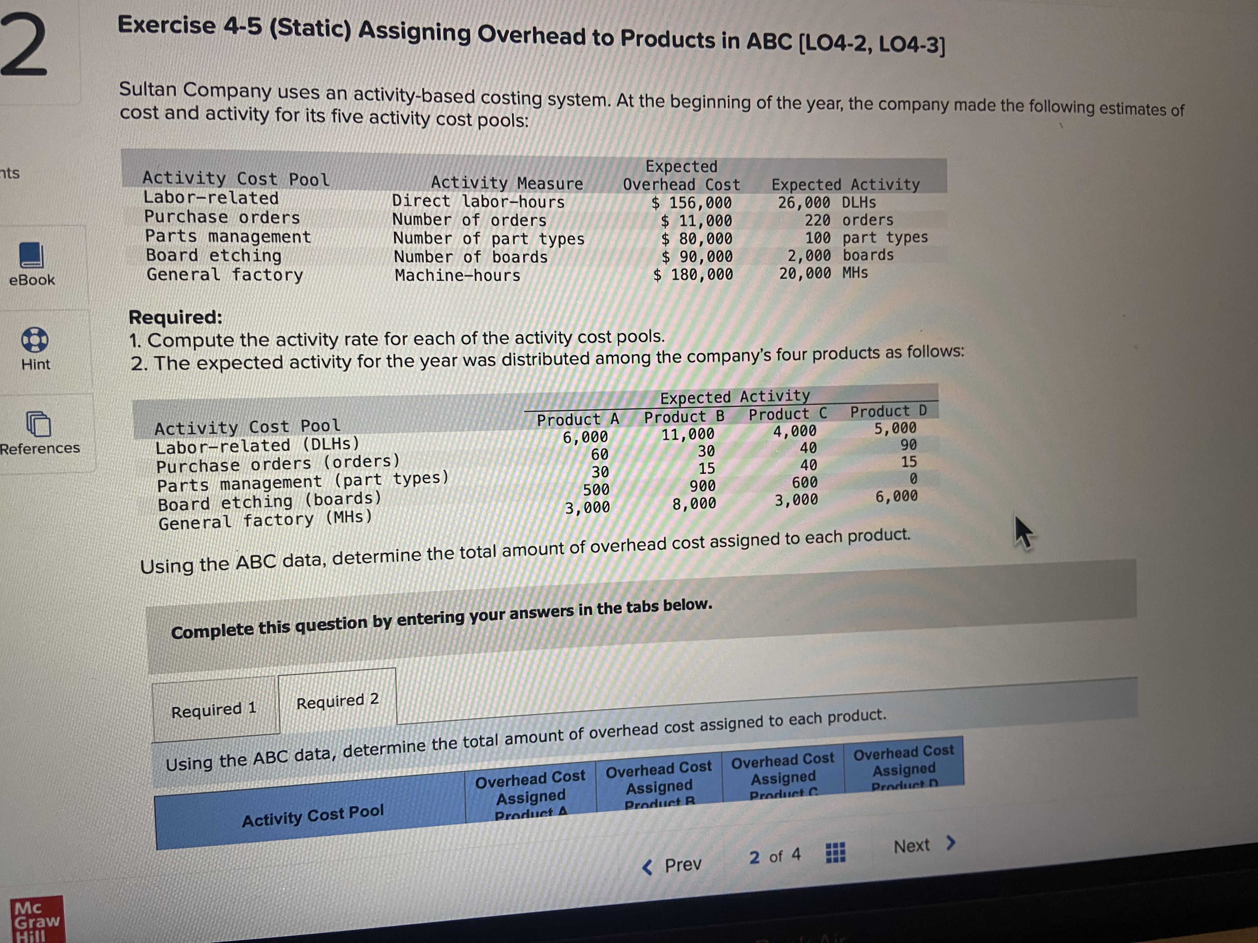 Cost Overhead Cost Assigned Overhead Cost Assigned Assigned Product A Assigned Product