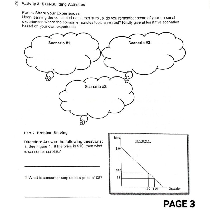 Activity 1: Direction:Try to answer to the best of your ability the