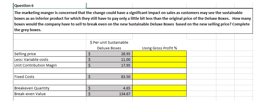 term sustainability implications of Deluxe Boxes on the environment and suggests changing