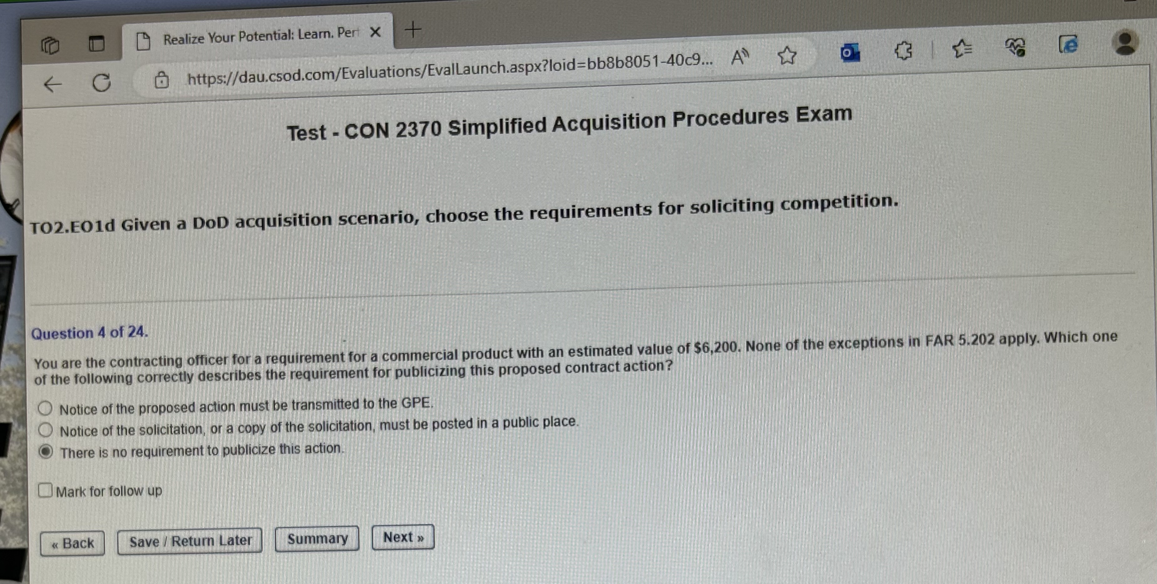  Realize Your Potential: Learn. Pert X + e G https://dau.csod.com/Evaluations/EvalLaunch.aspx?loid=bb868051-40c9... A