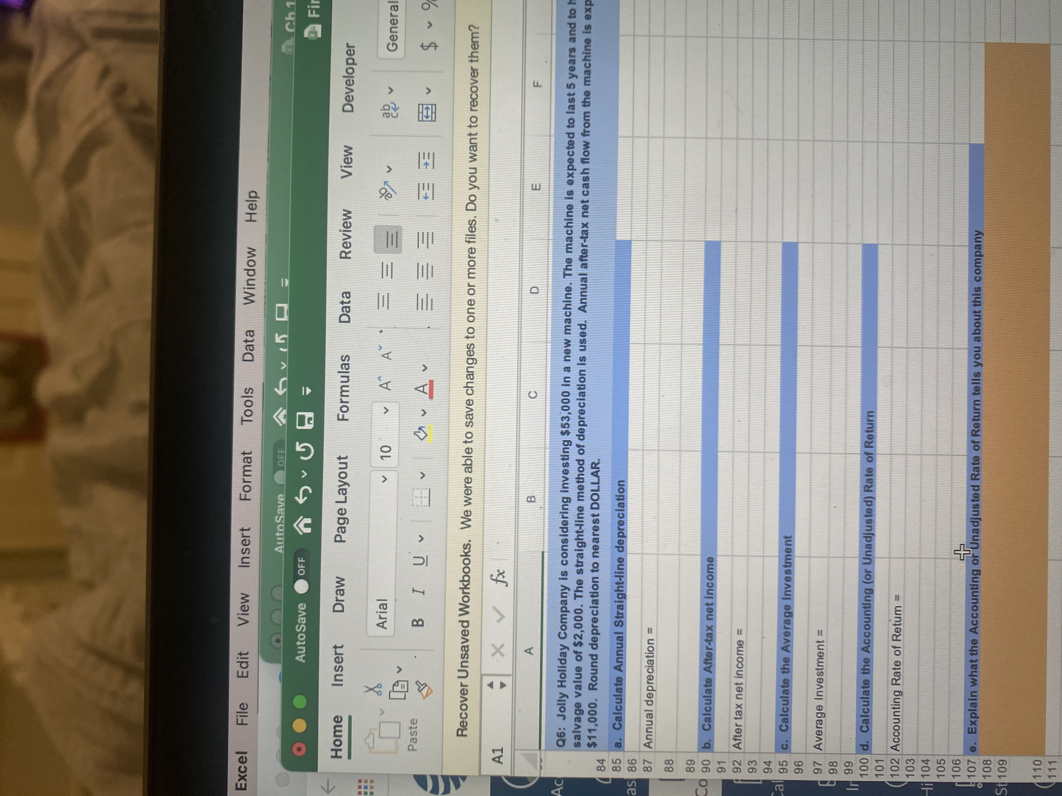 Aby 50= Ch 12 Homework Auto Save OFF Final Exam Home Insert