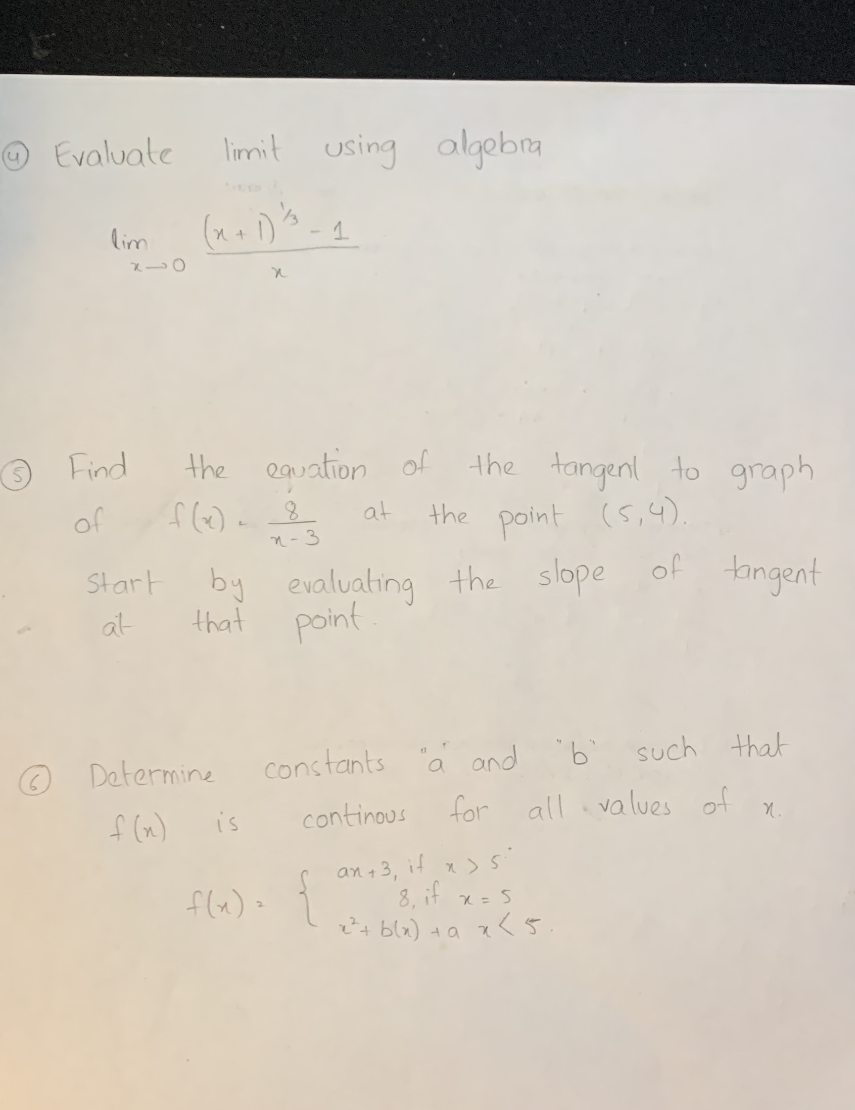 Evaluate limit using algebra lim (* + 1 ) 13 -